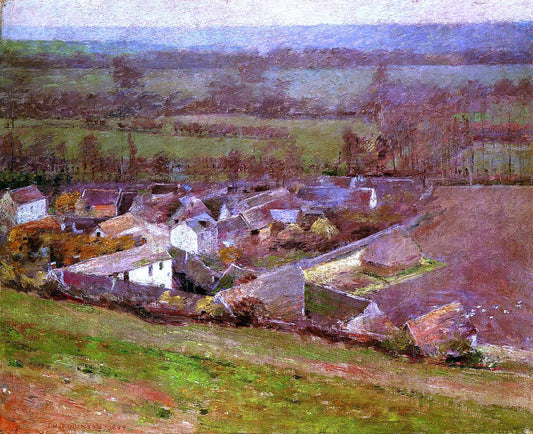  Theodore Robinson Bird's Eye View: Giverny - Canvas Print