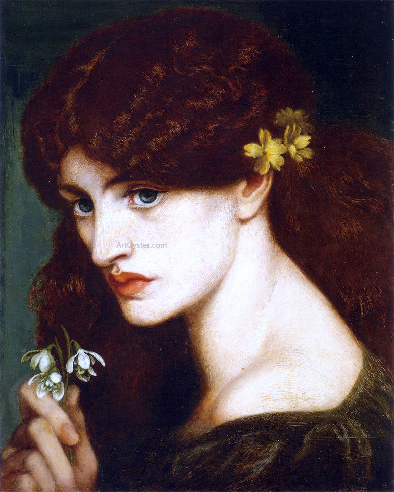  Dante Gabriel Rossetti Blanzifiore (also known as Snowdrops) - Canvas Print