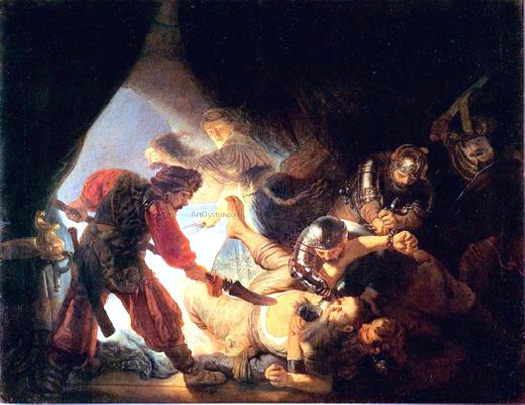  Rembrandt Van Rijn Blinding of Samson - Canvas Print