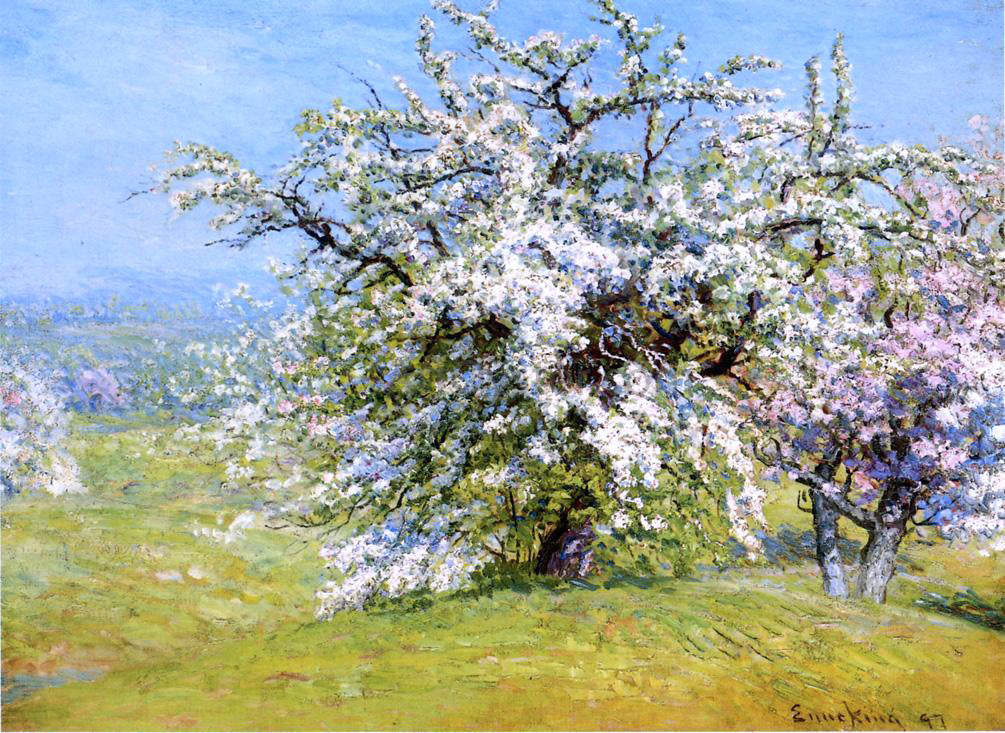  John Joseph Enneking Blooming Meadows - Canvas Print