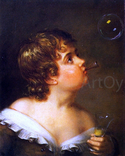  Charles Bird King Blowing Bubbles - Canvas Print