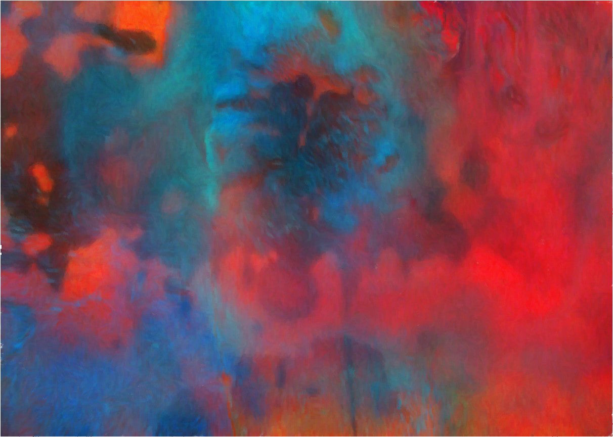  Our Original Collection Blue and Red with Hint of Orange - Canvas Print