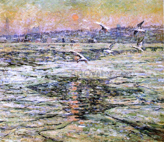  Ernest Lawson Blue Night - Canvas Print