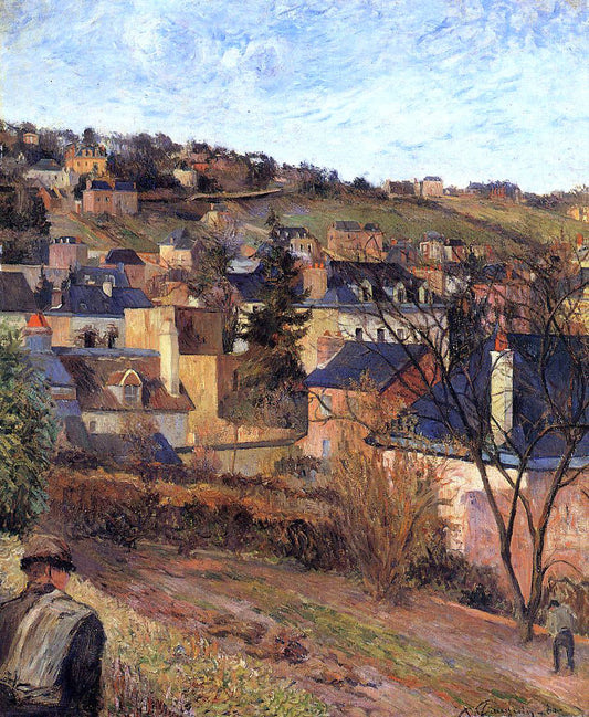  Paul Gauguin Blue Roofs, Rouen - Canvas Print