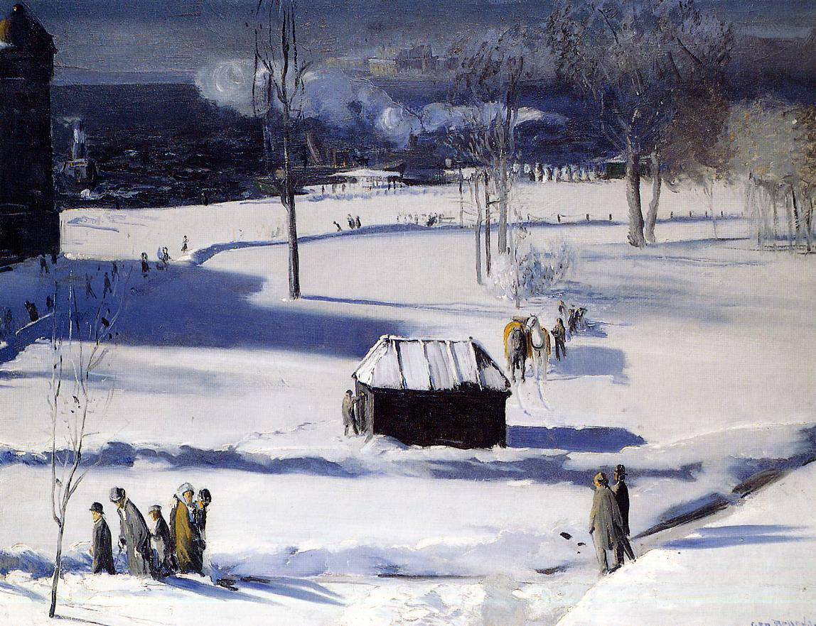  George Wesley Bellows Blue Snow, the Battery - Canvas Print