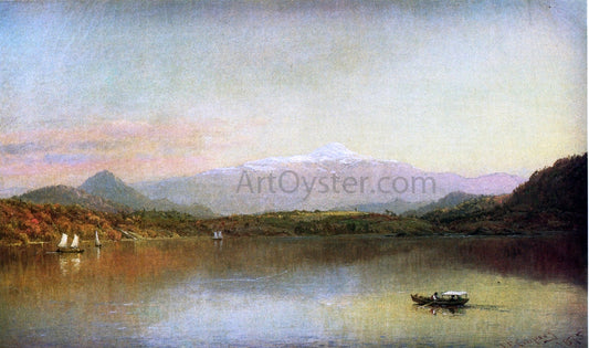  Jasper Francis Cropsey Boaters on a Lake - Canvas Print