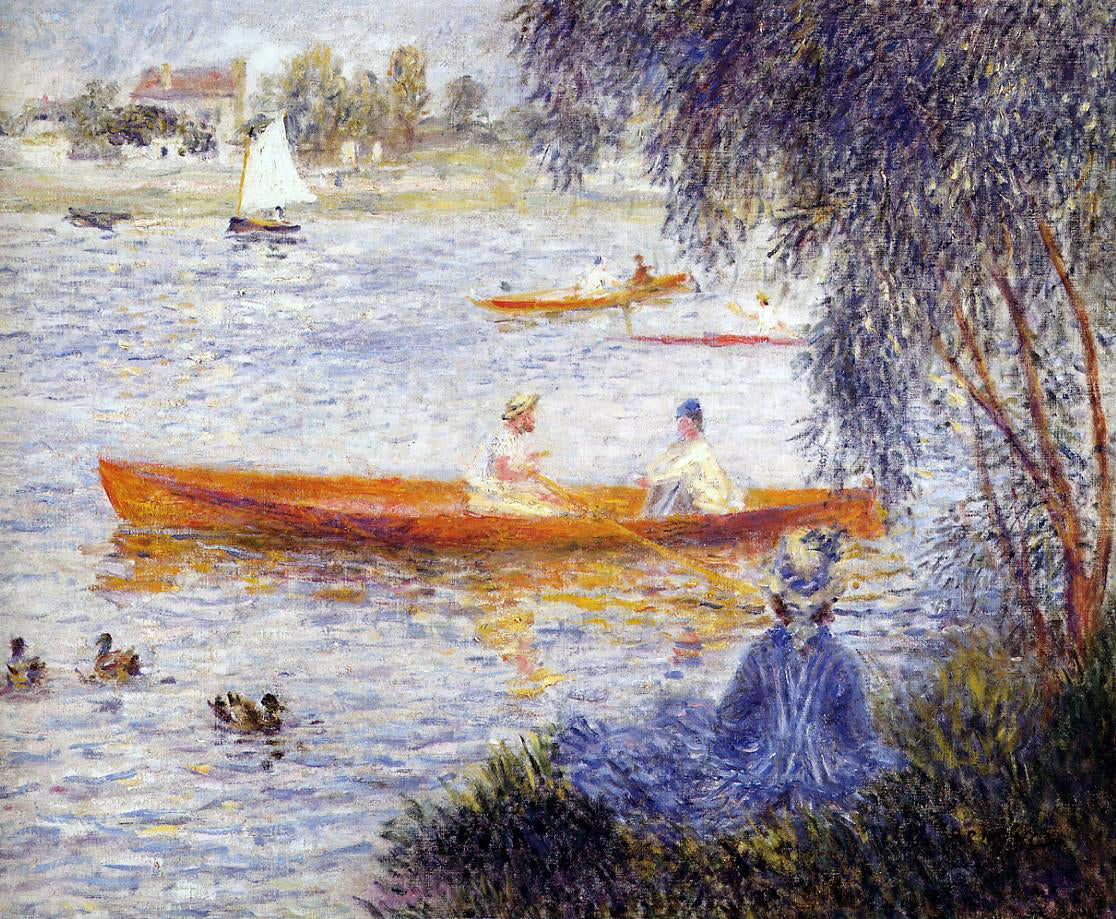  Pierre Auguste Renoir Boating at Argenteuil - Canvas Print