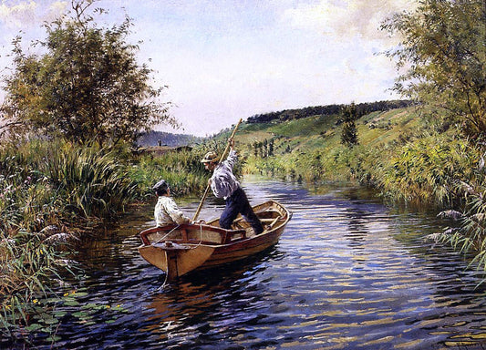  Ferdinand Joseph Guildry Boating on a Summer Afternoon - Canvas Print