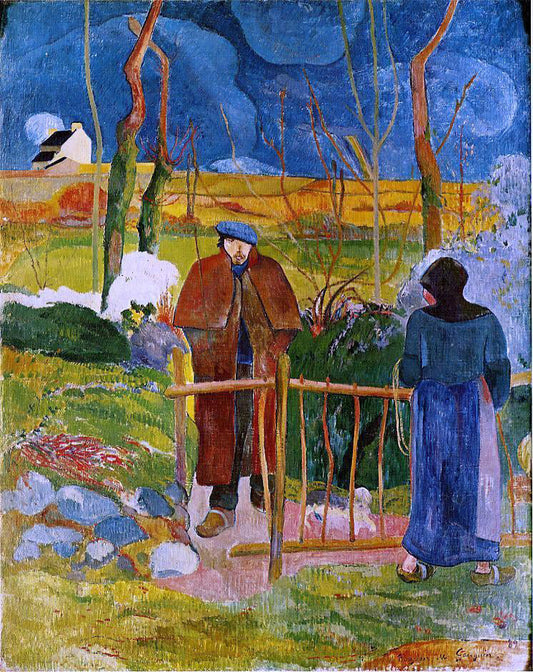  Paul Gauguin Bonjour Monsieur Gauguin - Canvas Print