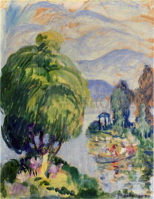  Henri Lebasque Bord de la riviere - Canvas Print
