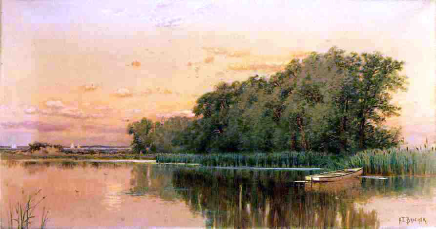  Alfred Thompson Bricher Borders of the North Sea, Southampton, Long Island - Canvas Print
