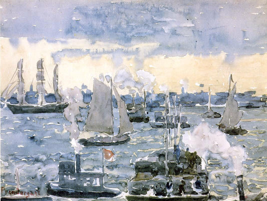  Maurice Prendergast Boston Harbor - Canvas Print