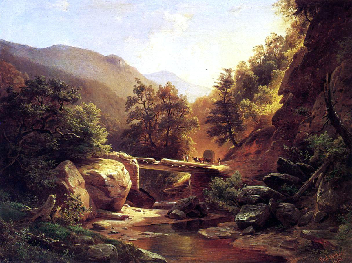  Paul Weber Boulder Crossing, Pennsylvania - Canvas Print