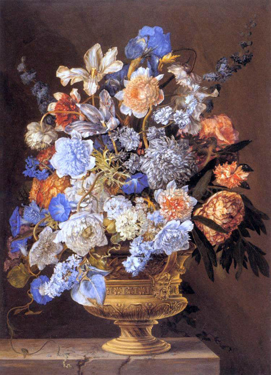  II Jacques Bailly Bouquet of Flowers - Canvas Print