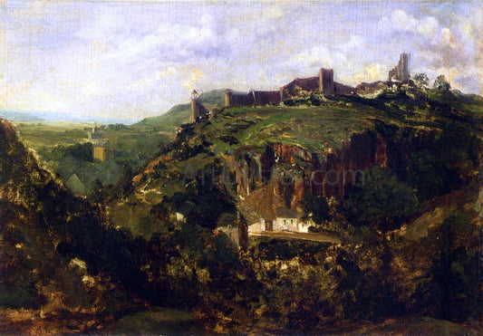  Theodore Rousseau Bourg en Auvergne - Canvas Print