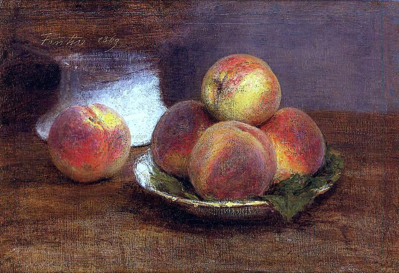  Henri Fantin-Latour Bowl of Peaches - Canvas Print