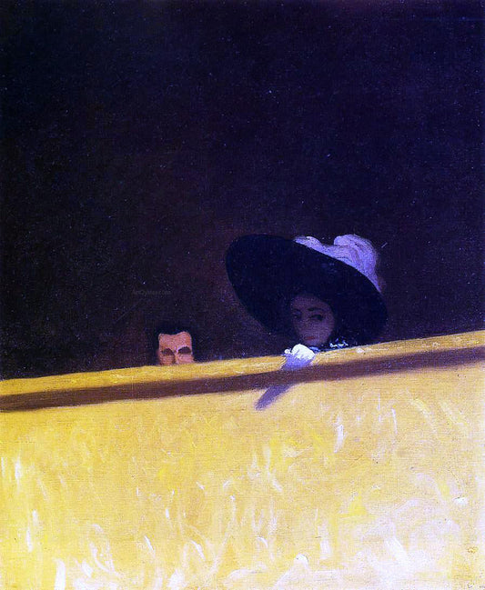  Felix Vallotton Box Seats at the Theater, the Gentleman and the Lady - Canvas Print