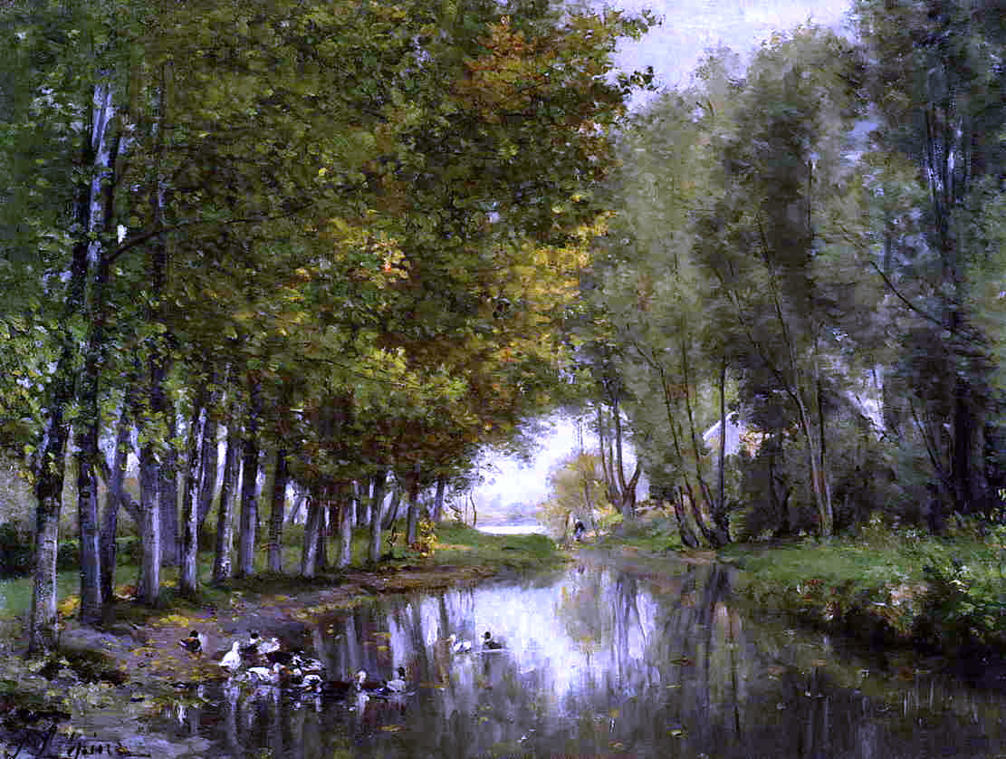  Stanislas Lepine Bras de Seine du cote de Neuilly - Canvas Print