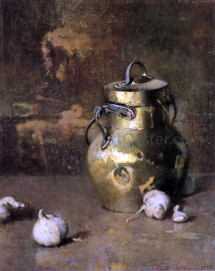  Emil Carlsen Brass Jar with Onions - Canvas Print