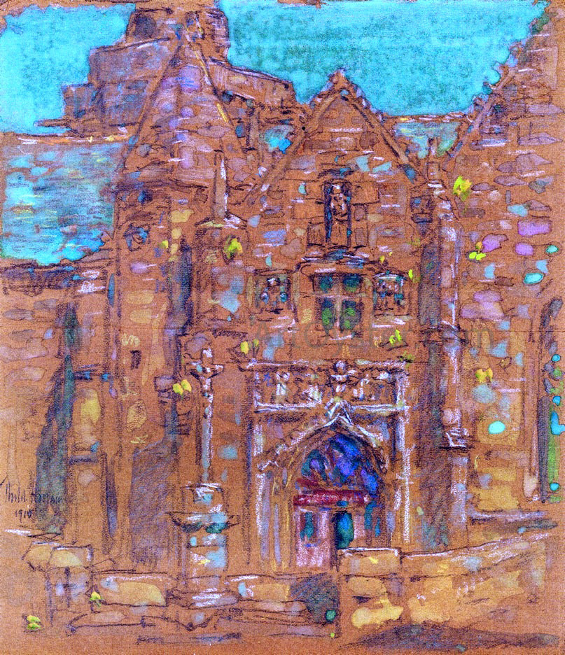  Frederick Childe Hassam Brelevenez, Lannion, Cote du Nord, France - Canvas Print