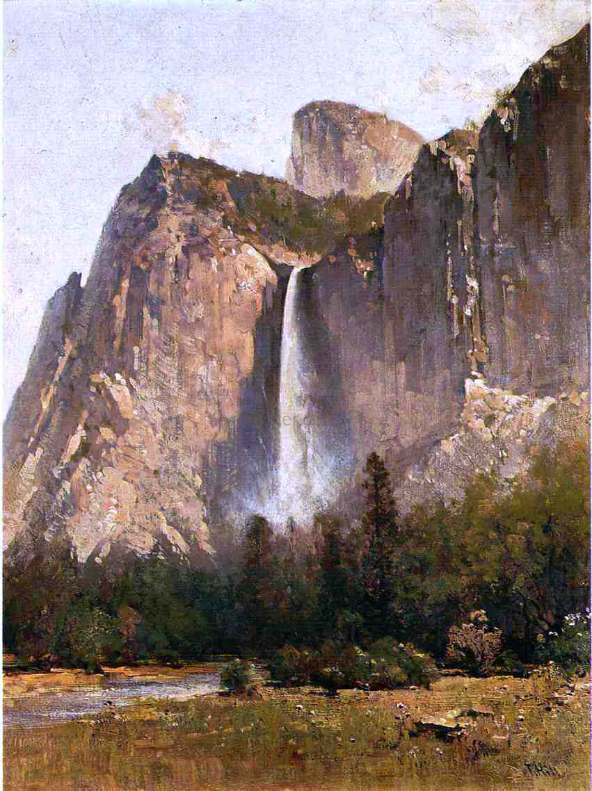  Thomas Hill Bridal Veil Falls - Yosemite Valley - Canvas Print