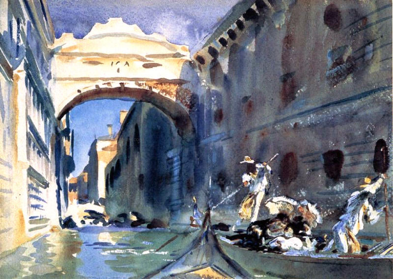  John Singer Sargent A Bridge of Sighs - Canvas Print