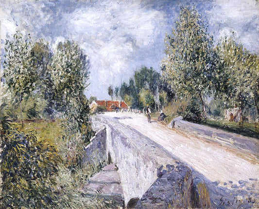  Alfred Sisley Bridge over the Orvanne near Moret - Canvas Print
