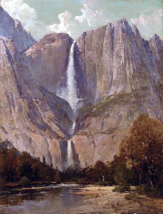  Thomas Hill Bridal Veil Falls, Yosemite - Canvas Print