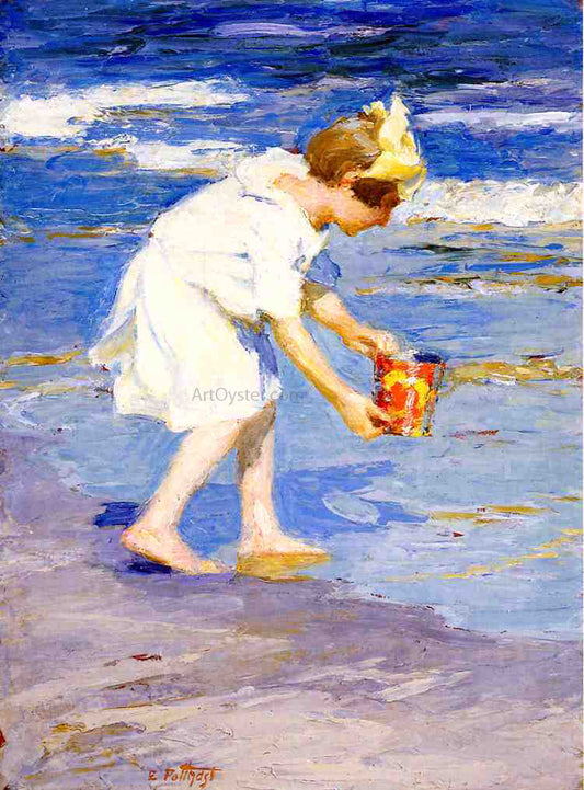  Edward Potthast Brighton Beach - Canvas Print