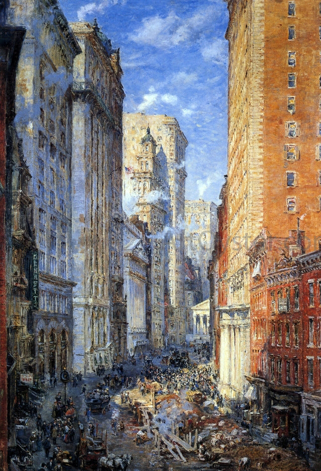  Colin Campbell Cooper Broad Street Canyon, New York - Canvas Print