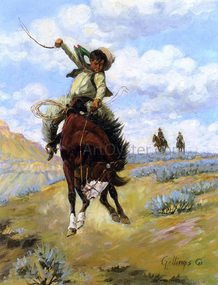  William Gollings Bronc Buster - Canvas Print