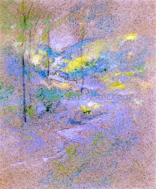  John Twachtman Brook Among the Trees - Canvas Print