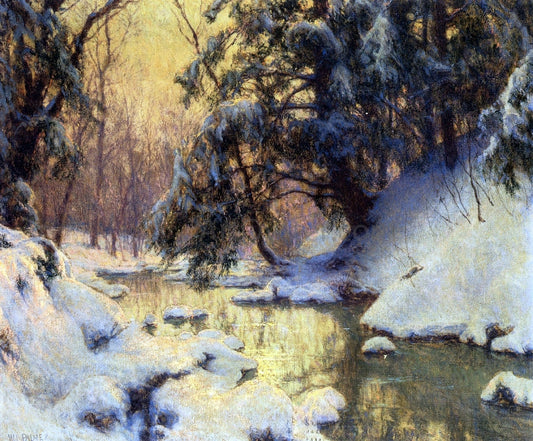  Walter Launt Palmer Brook and Hemlocks - Canvas Print