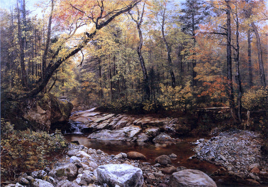  John Lee Fitch Brook in Autumn, Keene Valley, Adirondacks - Canvas Print