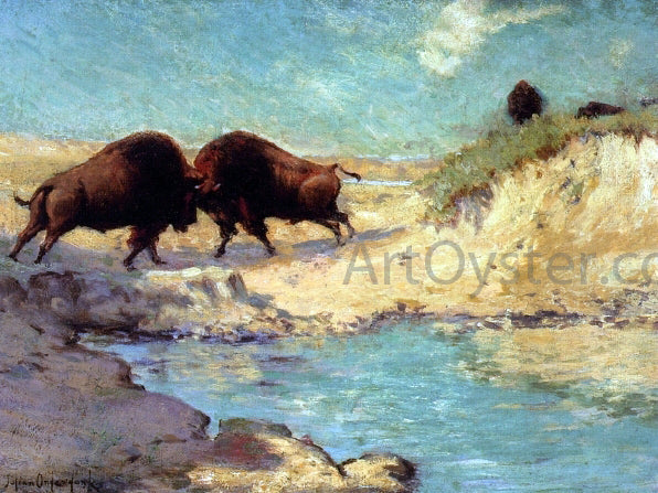  Julian Onderdonk Buffalo Hunt # 10 - Canvas Print