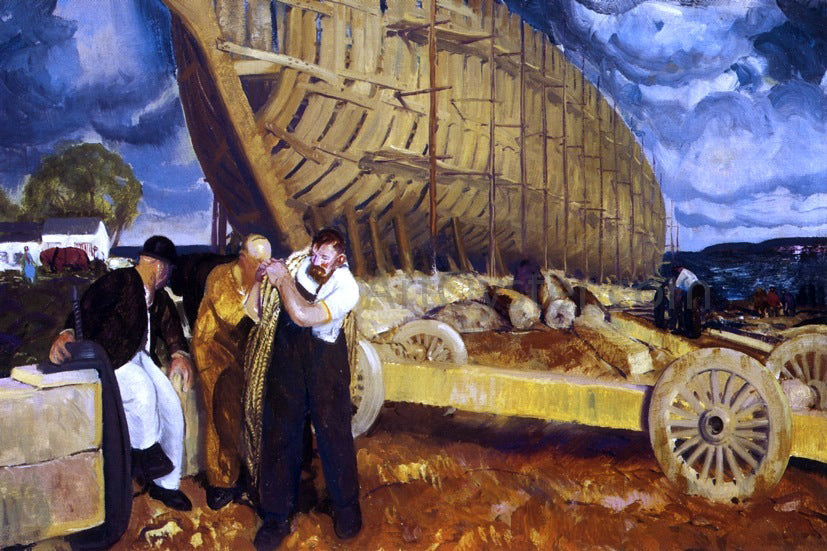  George Wesley Bellows Builders of Ships - Canvas Print