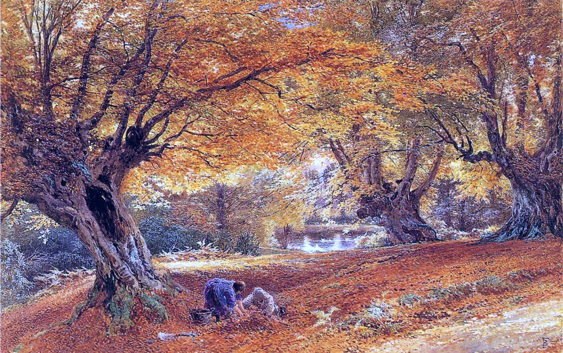  Myles Birket Foster Burnham Beeches - Canvas Print