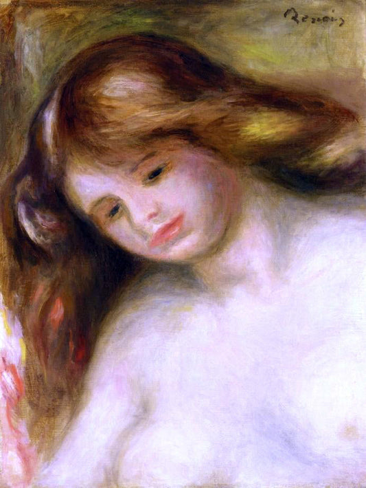  Pierre Auguste Renoir Bust of a Young Nude - Canvas Print