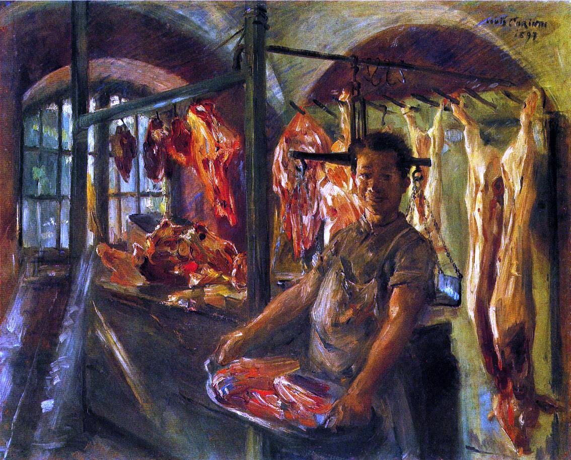  Lovis Corinth Butcher's Shop at Schaftlarn an der Isar - Canvas Print