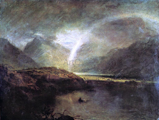  Joseph William Turner Buttermere Lake, with Park of Cromackwater, Cumberland, a Shower - Canvas Print