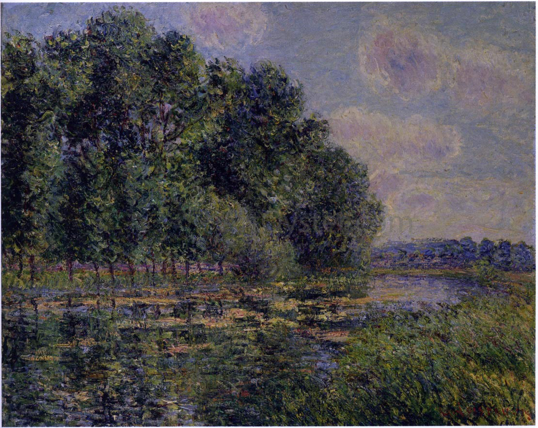  Gustave Loiseau By the Eure River in Summer - Canvas Print
