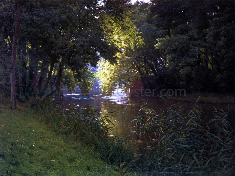  Henri Biva By the River - Canvas Print