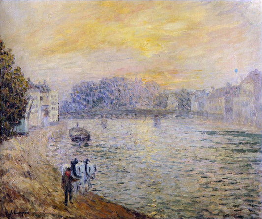  Henri Lebasque By the River - Canvas Print