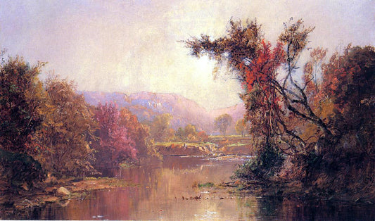  Jasper Francis Cropsey By the River - Canvas Print
