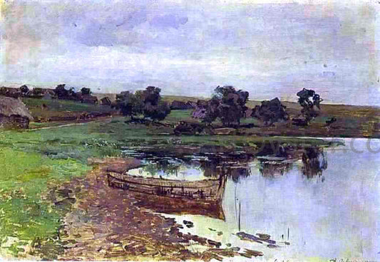  Isaac Ilich Levitan By the Riverside, Study - Canvas Print