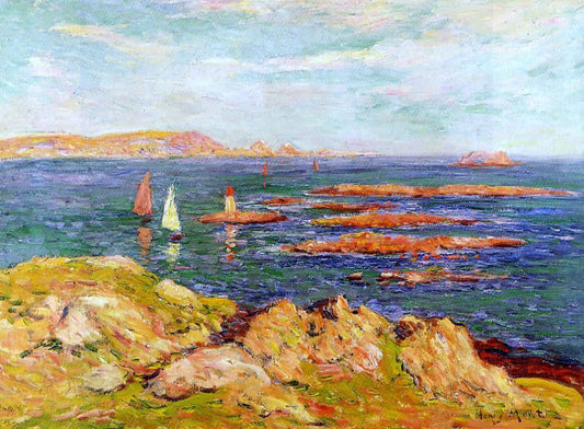  Henri Moret By the Sea - Canvas Print