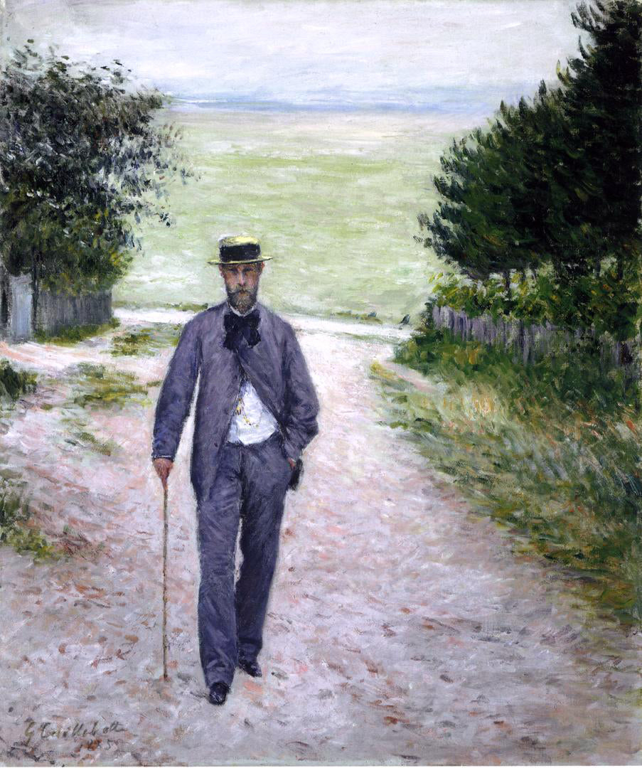  Gustave Caillebotte by the Sea - Canvas Print