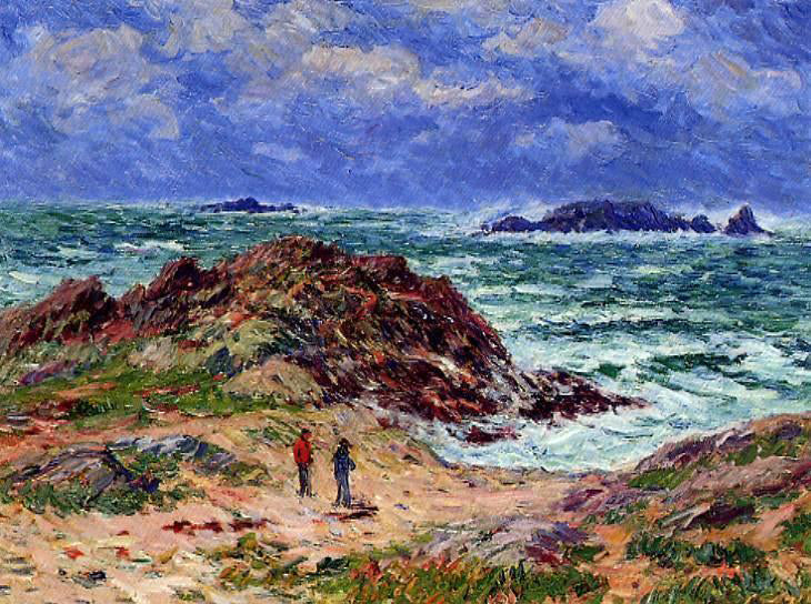  Henri Moret By the Sea in Southern Brittany - Canvas Print