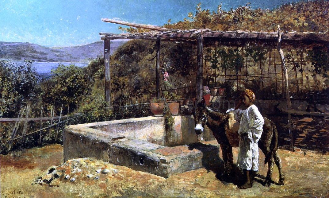  Edwin Lord Weeks By the Well - Canvas Print