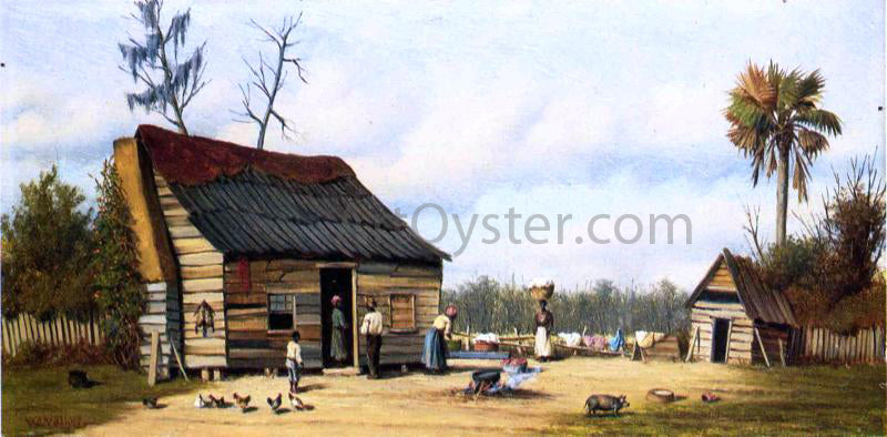  William Aiken Walker Cabin Scene - Canvas Print